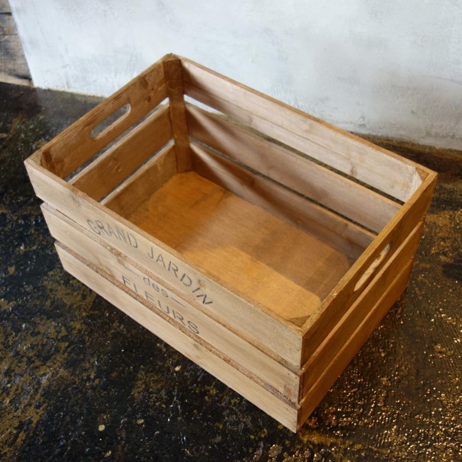 ヴィンテージ加工 Mサイズ 木箱 ウッドボックス USA アメリカ