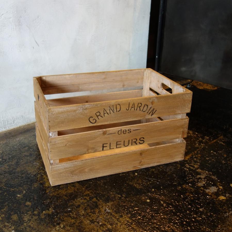 ヴィンテージ加工 Mサイズ 木箱 ウッドボックス USA アメリカ