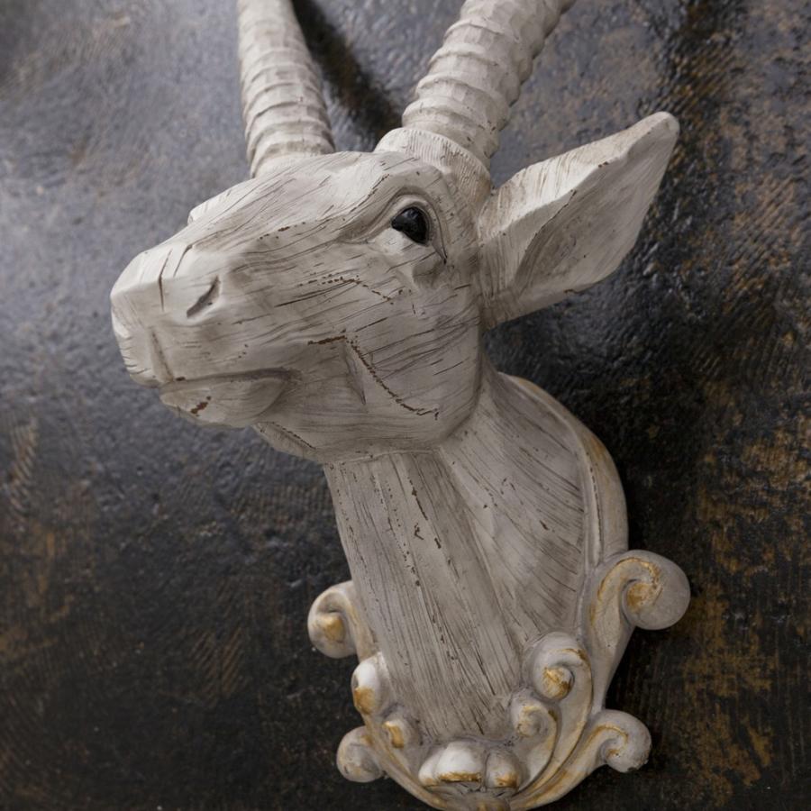 山羊 壁掛けオブジェ ハンティングトロフィー 剥製 シカ 鹿 狩猟 動物  