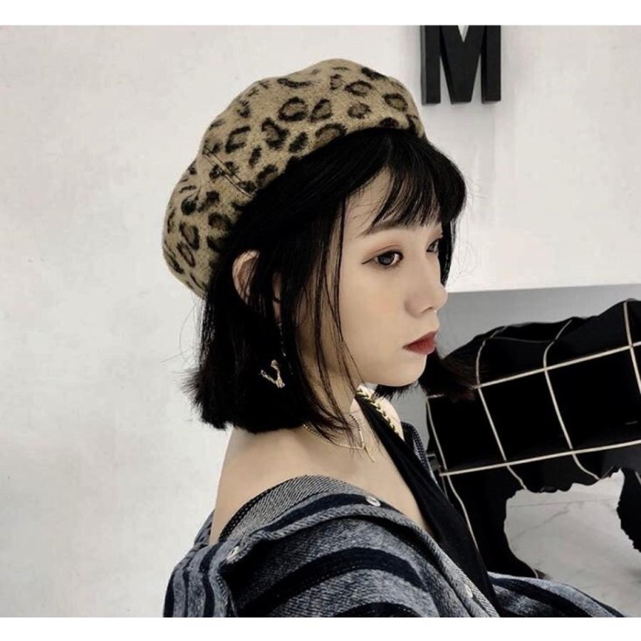 ベレー帽 レディース 帽子 レオパード柄 ヒョウ柄 豹柄 アニマル柄 秋 冬 Kahana105 ファッション 雑貨 Kahana 通販 Yahoo ショッピング