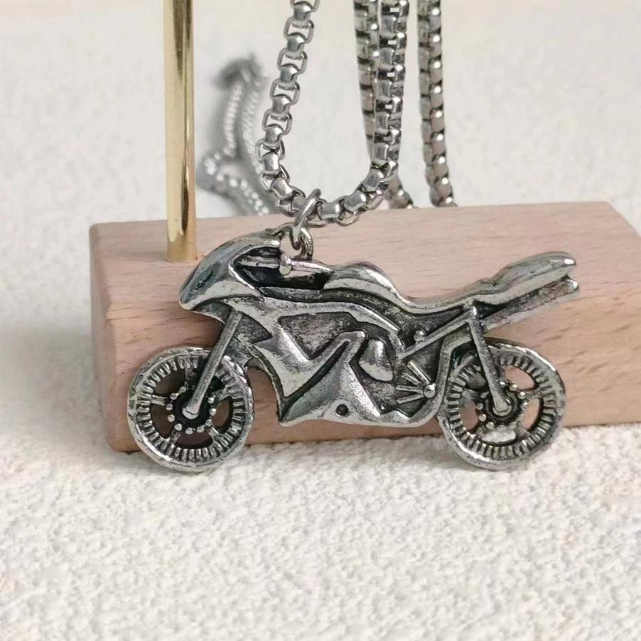 バイク オートバイ ペンダントトップ ネックレスチャーム アクセサリー