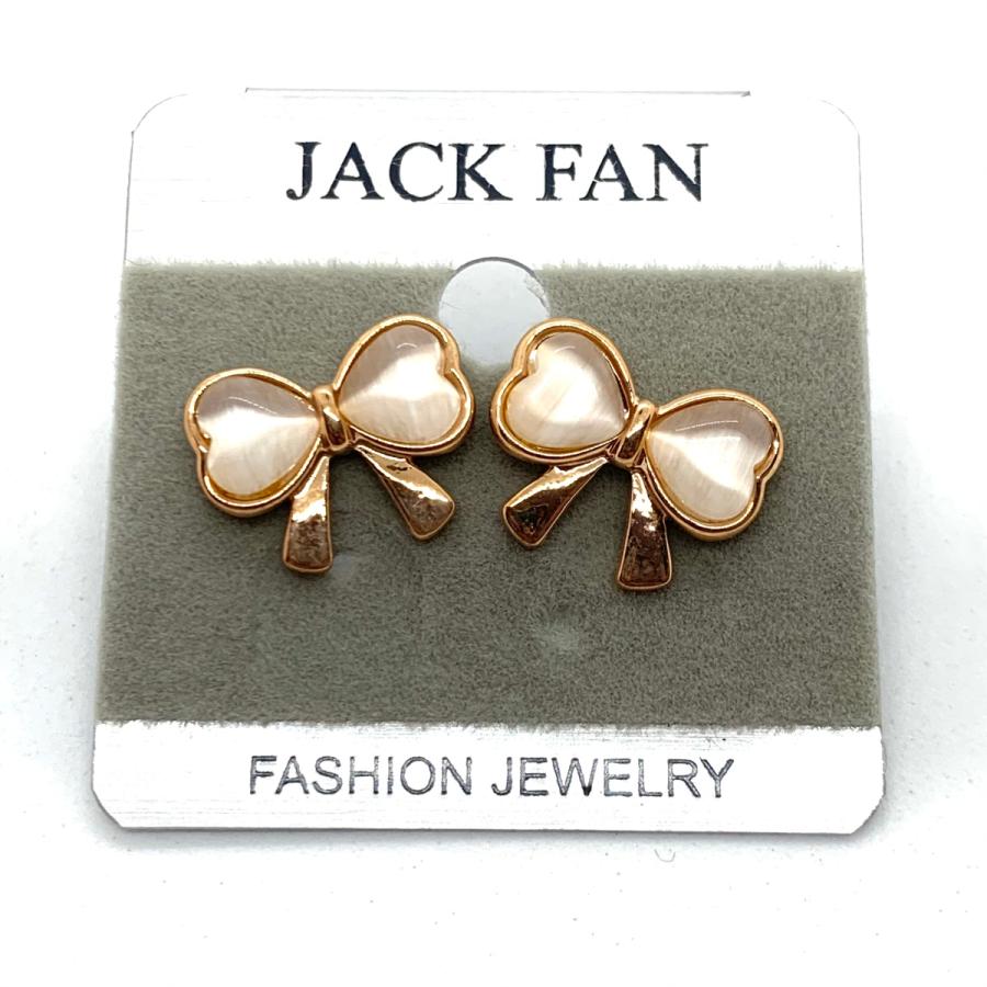 ピアス リボンモチーフ ピンクゴールド レディース アクセサリー