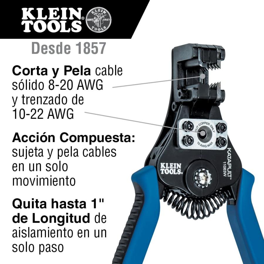 人気特売 KLEIN TOOLS(クラインツールズ) ワイヤーストリッパー Katapult 160mm 11063W