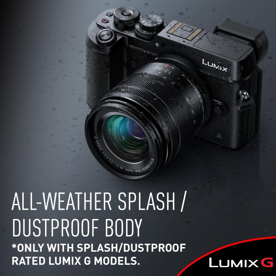 【即納】 Panasonic LUMIX Gレンズ 25mm F1.7 ASPH ミラーレスマイクロ4/3 H-H025K (USAブラック) 12-60MM ブラック H-FS12060