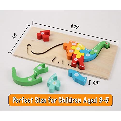 店舗情報 Montessori Mama Wooden Toddler Puzzles for Kids Ages 3-5， Montessori Toys for 2 Year Old， Wooden Puzzles for Toddlers 1-3 Years， 4-Pack Toddler Puzzle