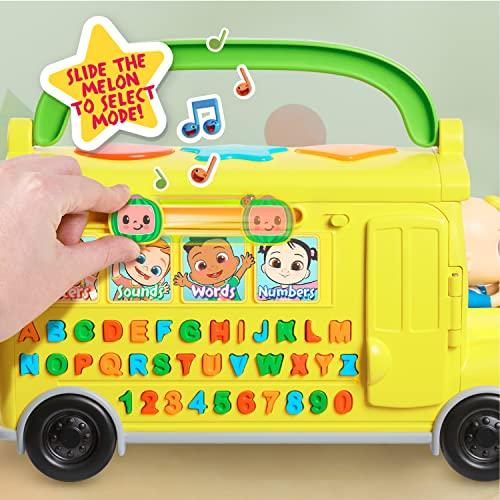 オンラインクーポン CoComelon Musical Learning Bus， Number and Letter Recognition， Phonetics， Yellow School Bus Toy Plays ABCs and Wheels on the Bus， by Just Play