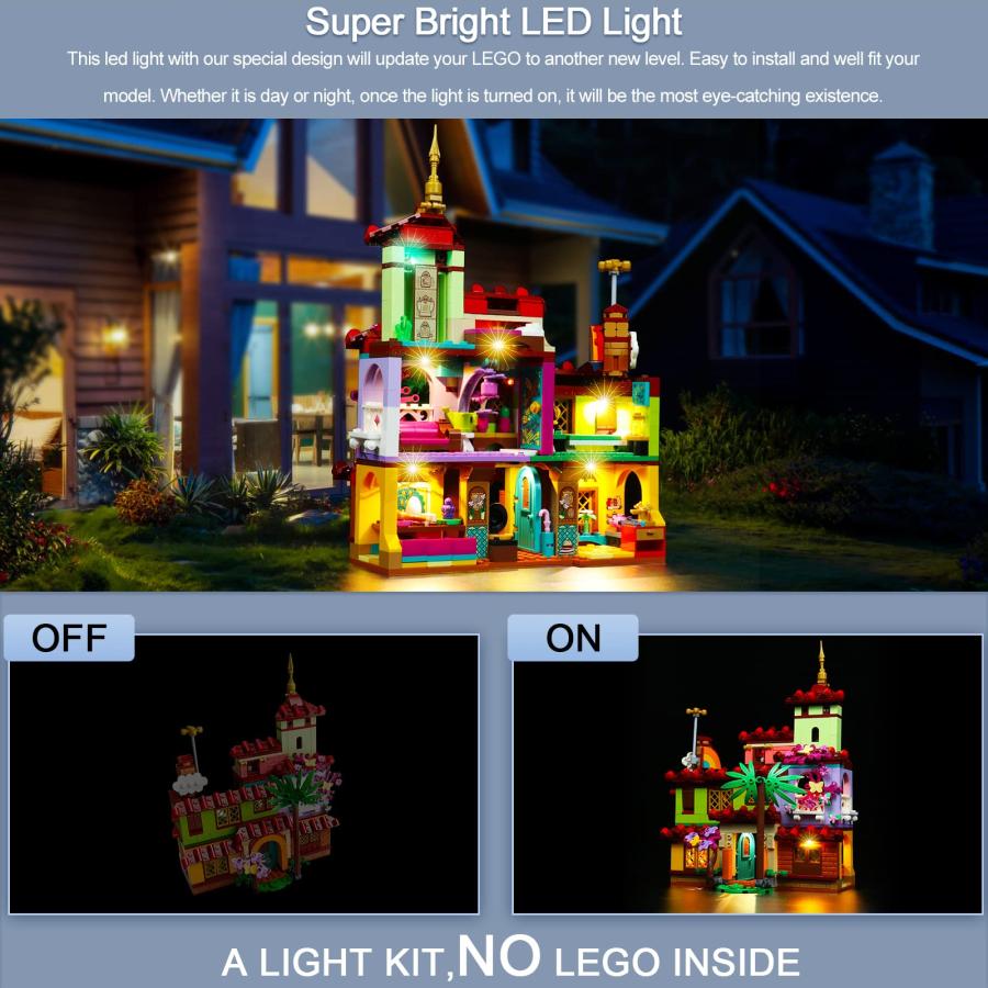 還元祭 BrickBling LED Light Kit for Lego Encanto Madrigal House 43202 (No Model)， DIY Lighting for Encanto Lego， A Great Gift for Kids Who Have Lego 並行輸入