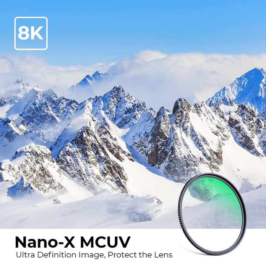 最大15%OFFクーポン K＆F Concept 105mm MC UV保護フィルター 28枚の多層コーティング付き HD/疎水性/傷に強いウルトラスリム UVフィルター 105mmカメラレンズ用
