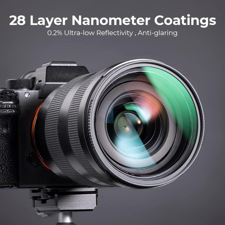 最大15%OFFクーポン K＆F Concept 105mm MC UV保護フィルター 28枚の多層コーティング付き HD/疎水性/傷に強いウルトラスリム UVフィルター 105mmカメラレンズ用