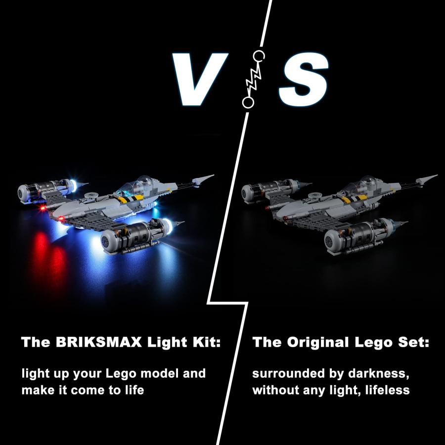 野党 BRIKSMAX Led Lighting Kit for LEGO-75325 The Mandalorian´s N-1 Starfighter - Compatible with Lego Star Wars Building Blocks Model- Not Include並行輸入