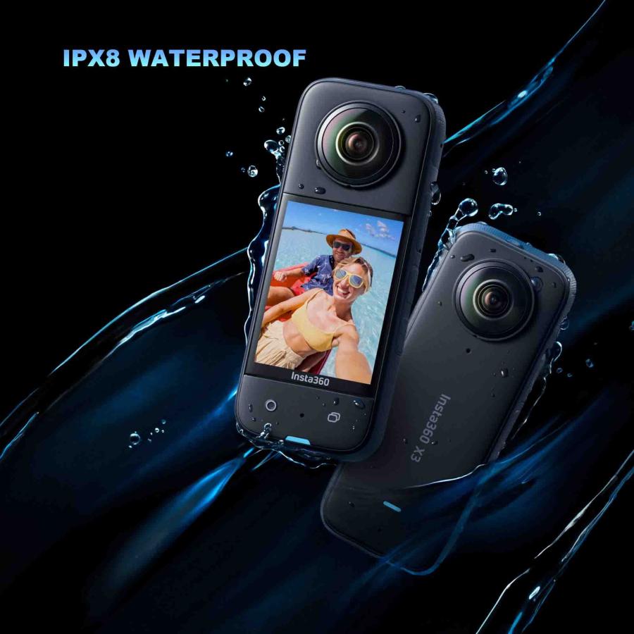 Insta360 X3 防水360アクションカメラバンドル 予備バッテリー2
