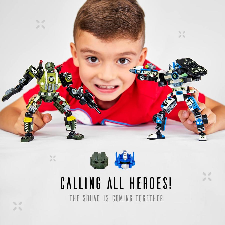 安いショップ JITTERYGIT Army Dinosaur Robot Building Toy Gift for Boys， Perfect Birthday STEM Present for Ages 7， 8， 9， 10 and 11 Year Olds (398 Pcs) Robot並行輸入