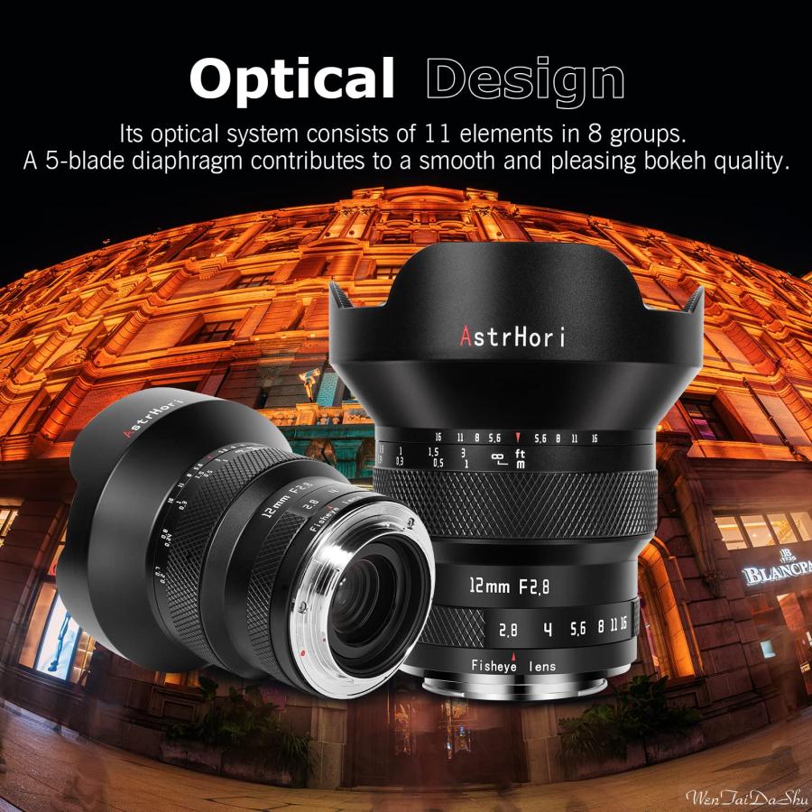 AstrHori 12mm F2.8 魚眼レンズ フルフレーム 185° の超広角 8群11枚 美しいボケ味 旅行/風景/パノラマ/夜景に適応 (Eマウント) AstrHori 12mm F2.8 魚眼レンズ フルフレーム 185° の超広角 8群11枚 美しいボケ味 旅行/風景/パノラマ/夜景に適応 (Eマウント)