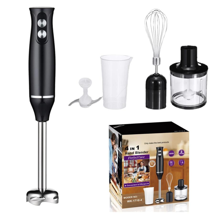 4 in 1 Blender, Multifunctional Hand Mixer Meat Grinder Egg Beater Food