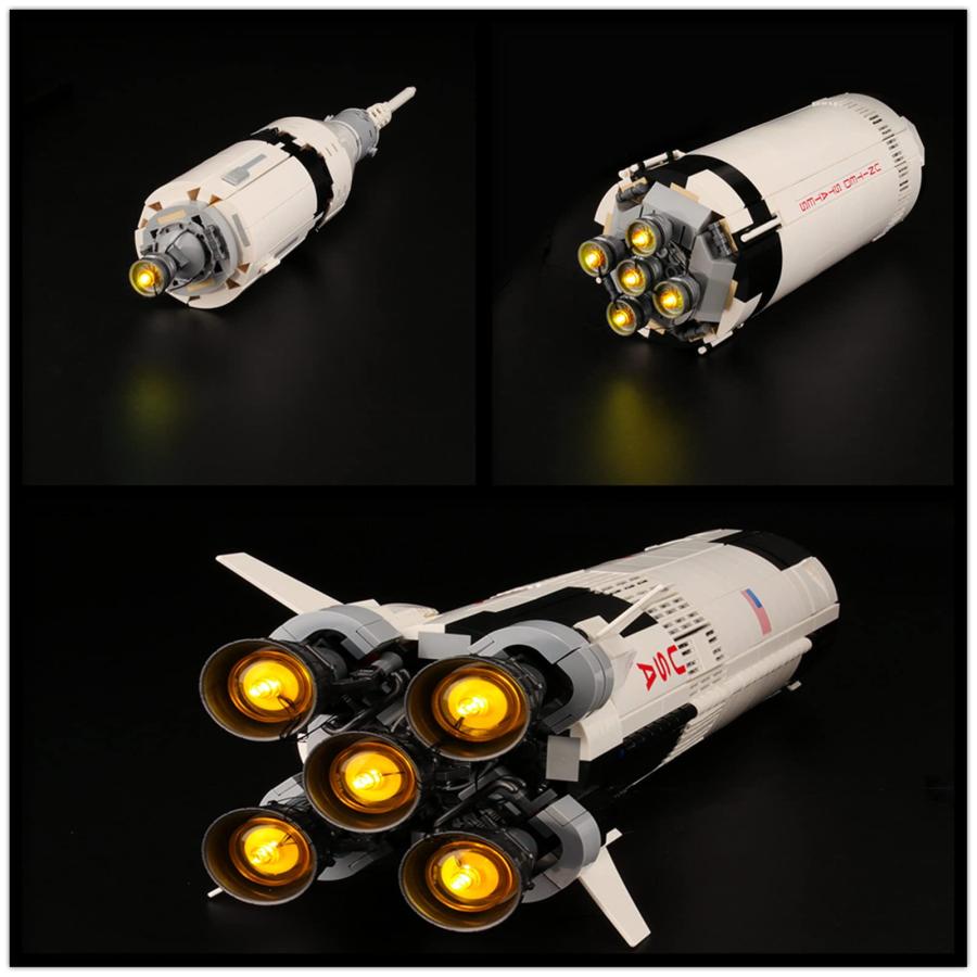 残りわずか LIGHTAILING Led Lighting Kit for Lego- 21309 NASA Apollo Saturn V Building Blocks Model - LED Light Set Compatible with Lego Model(Not Include並行輸入