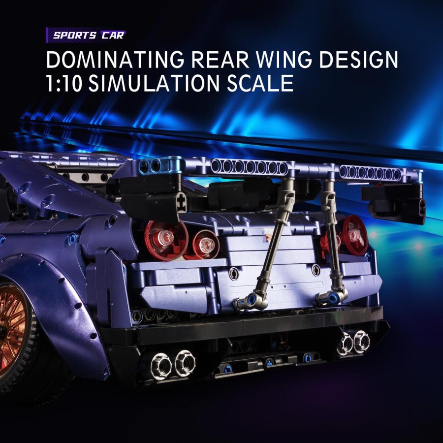 新作マット・カーペット ZYLEGEN GTR スーパースポーツカー MOC ビルディングブロックキット 組み立ておもちゃ 1:10スケール レースカー(2389個)並行輸入 【J2410085417】(12597円)