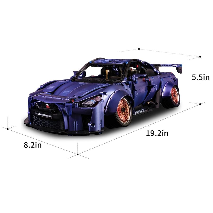 新作マット・カーペット ZYLEGEN GTR スーパースポーツカー MOC ビルディングブロックキット 組み立ておもちゃ 1:10スケール レースカー(2389個)並行輸入 【J2410085417】(12597円)