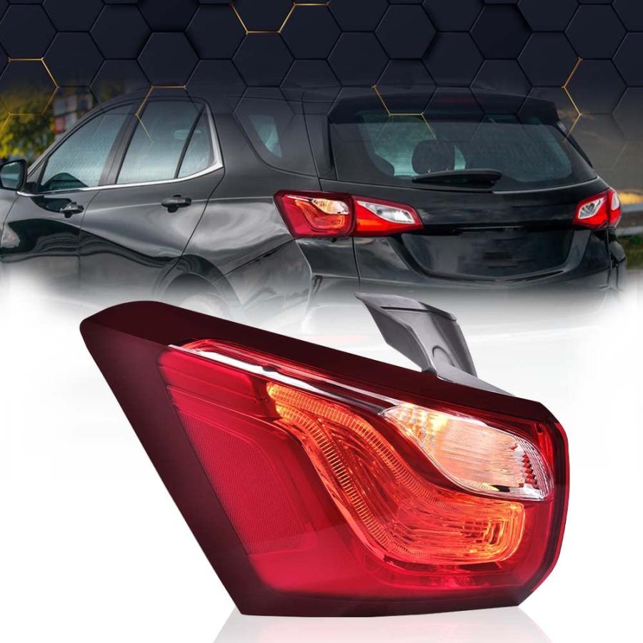 100%正規品 PIT66 Driver Side Left Rear Lamp Tail Light Outer Compatible With Chevy Equinox 2018 2019 2020 84769836