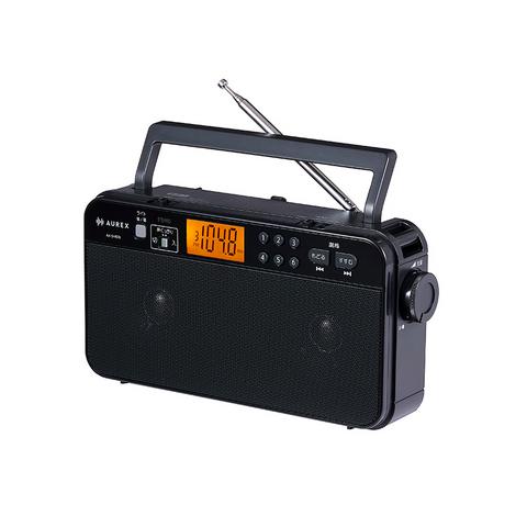 AUREXラジオ・コンポ ブラック　TOSHIBA TOSHIBA（東芝） AUREX LEDライト付きホームラジオ AX-SHR70-K