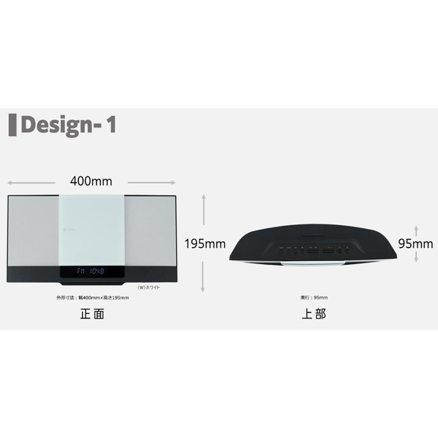 Aurex 東芝 AUREX ミニコンポ スリム型サウンドシステム AX-WSS60-W