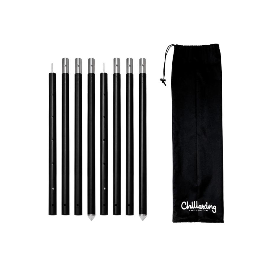 Chillaxing チラクシング クワトロ タープポール アルミ製 2本セット Chillaxing チラクシング クワトロ タープポール アルミ製 2本セット