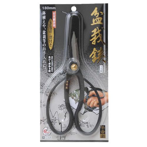 盆栽鋏 丸刃コブ切鋏 180mm 千吉金 藤原産業 ○藤原産業 千吉 金 盆栽鋏 180MM お取り寄せ : カホーオンライン