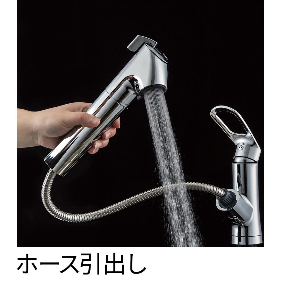 SANEI サンエイ シングル浄水器付 ワンホール スプレー混合栓 一般地用