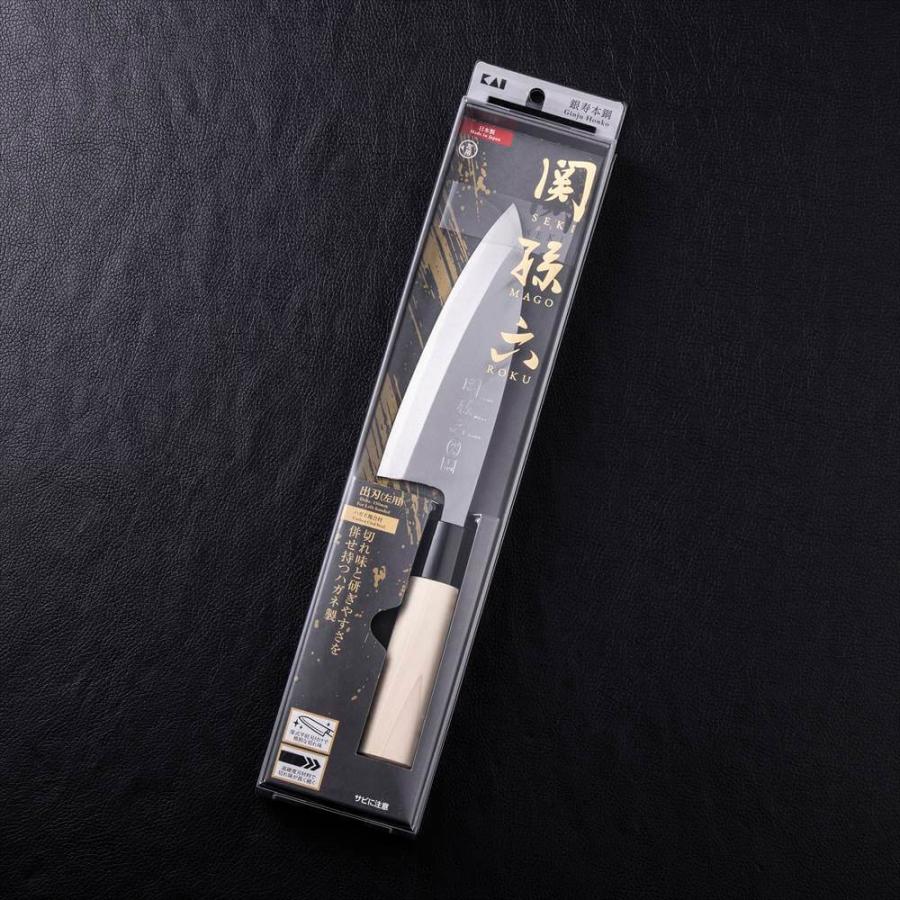 関孫六 銀寿本鋼 和包丁 出刃150mm (左利き用) 貝印 : 貝印公式