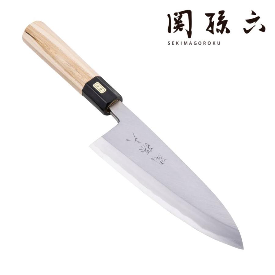 包丁 出刃包丁 180mm 紫檀丸柄 安来鋼青紙２号 出刃 関孫六 青紙鋼 青紙2号 出刃 180mm 貝印 包丁 18cm 業務用 和包丁 鋼