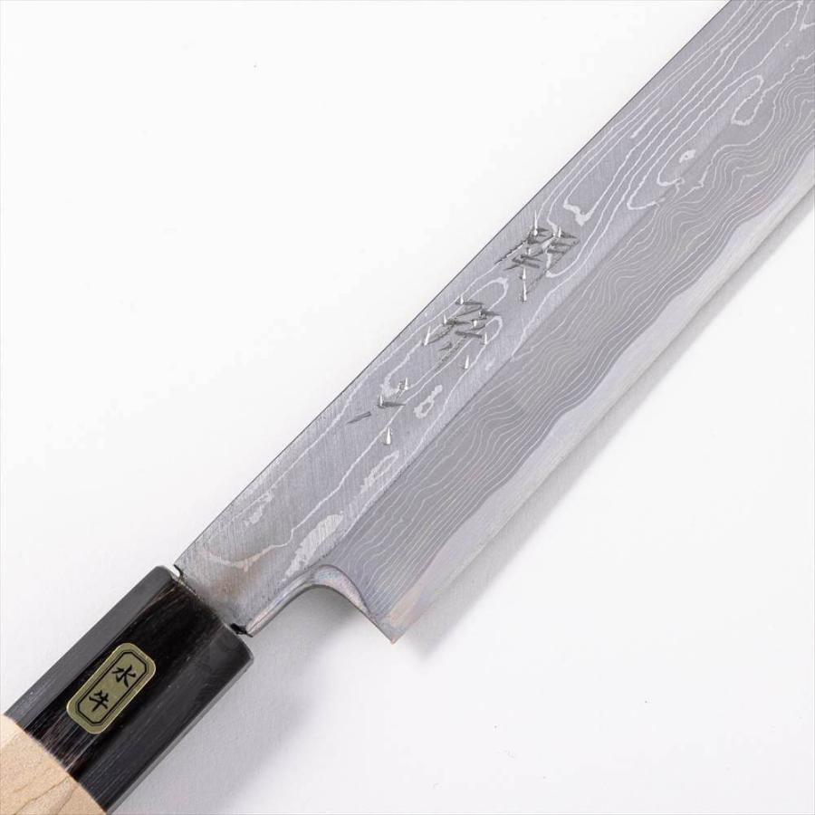 柳刃包丁ダマスカス青鋼尺