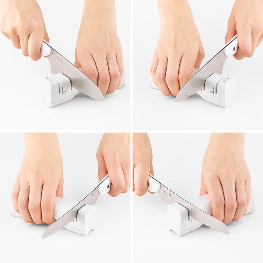 SELECT100 シャープナー ( 両刃包丁 / ブレッドナイフ 用 ) 貝印