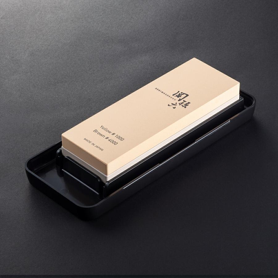 貝印 コンビ砥石 ＃1000＆4000 関孫六 (研ぎ石 包丁