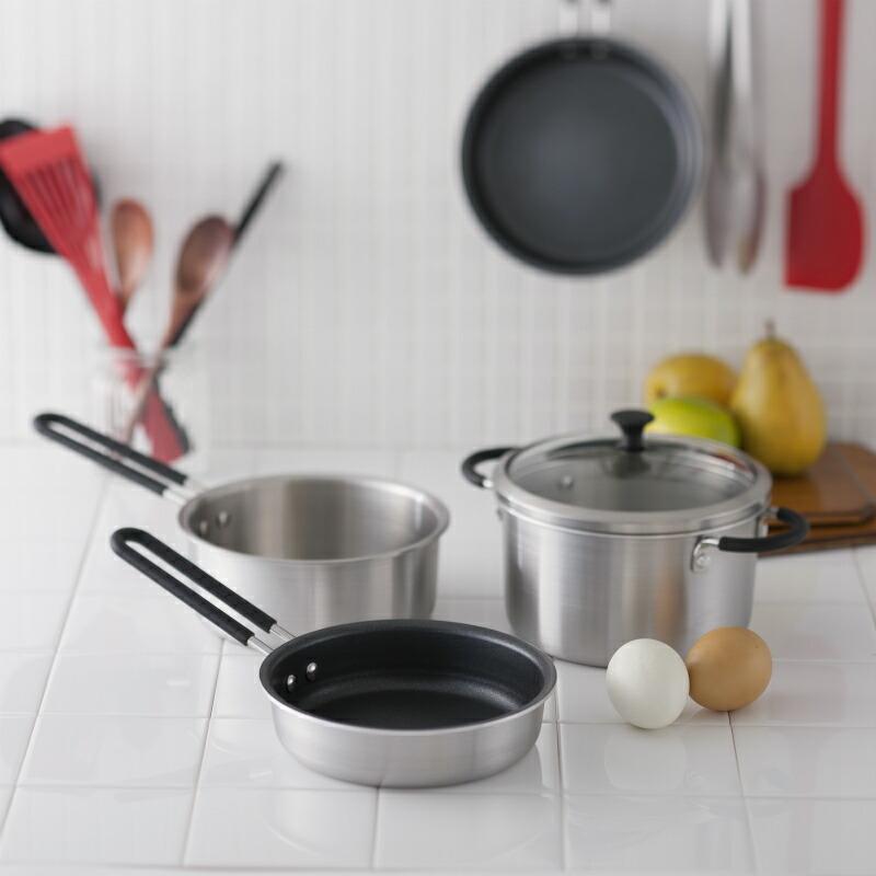 【未使用】o.e.c ミニマ 鍋・フライパン3点セット 貝印 フライパン o.e.c. ミニマ 鍋・フライパン3点セット