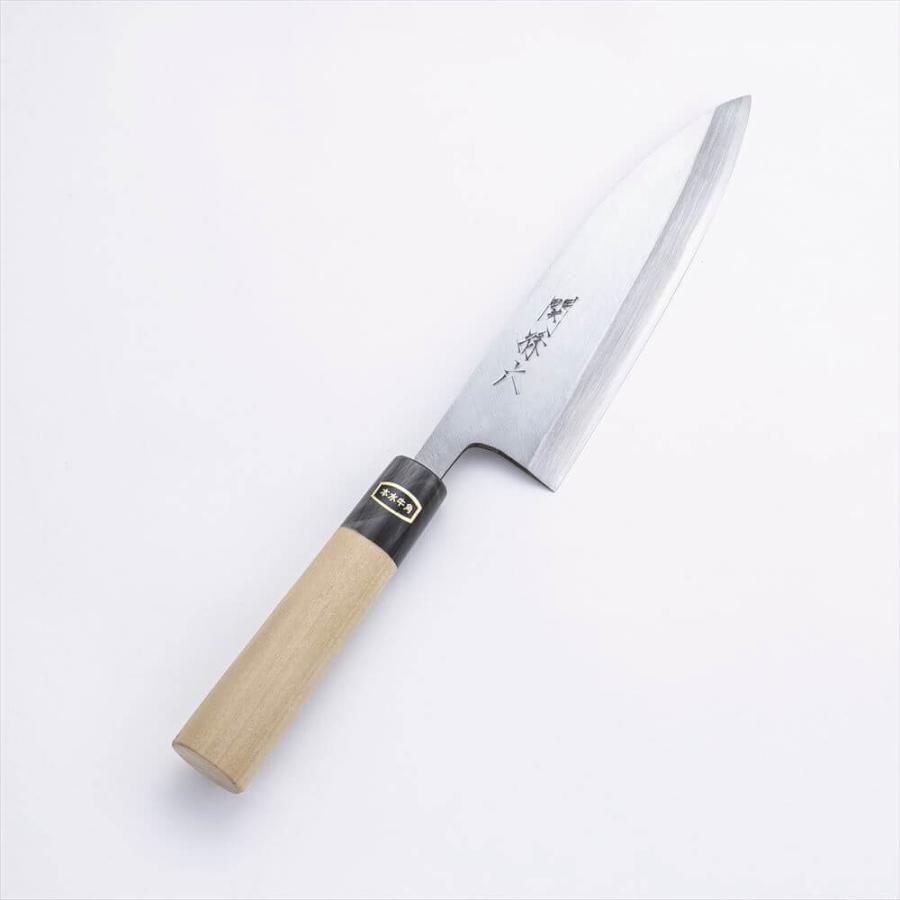 左用 出刃 包丁 16.5cm 水牛角柄 【公式通販】