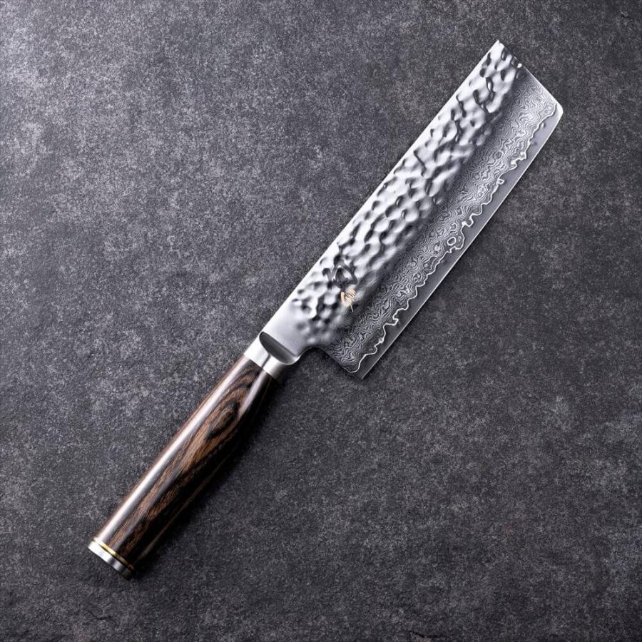 旬 Premier 菜切 135mm 貝印 包丁 SHUN VG-MAX ダマスカス材