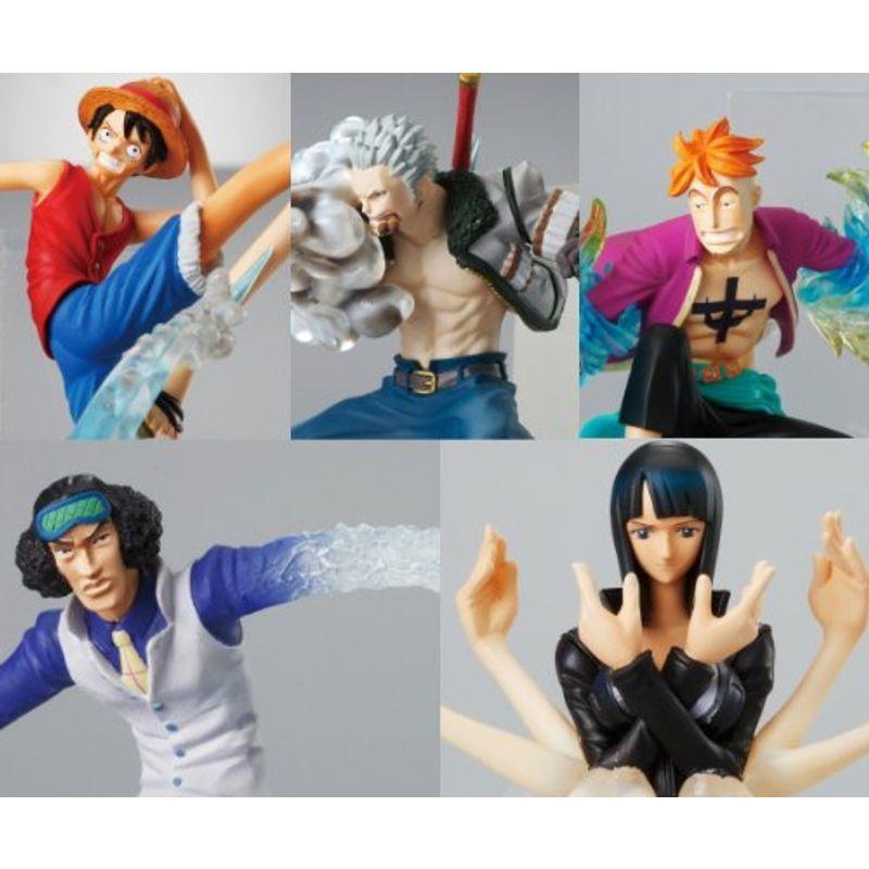 ワンピース アタック モーションズ3 One Piece フィギュア アニメ 食玩 バンダイ 全５種フルコンプセット 定期入れの