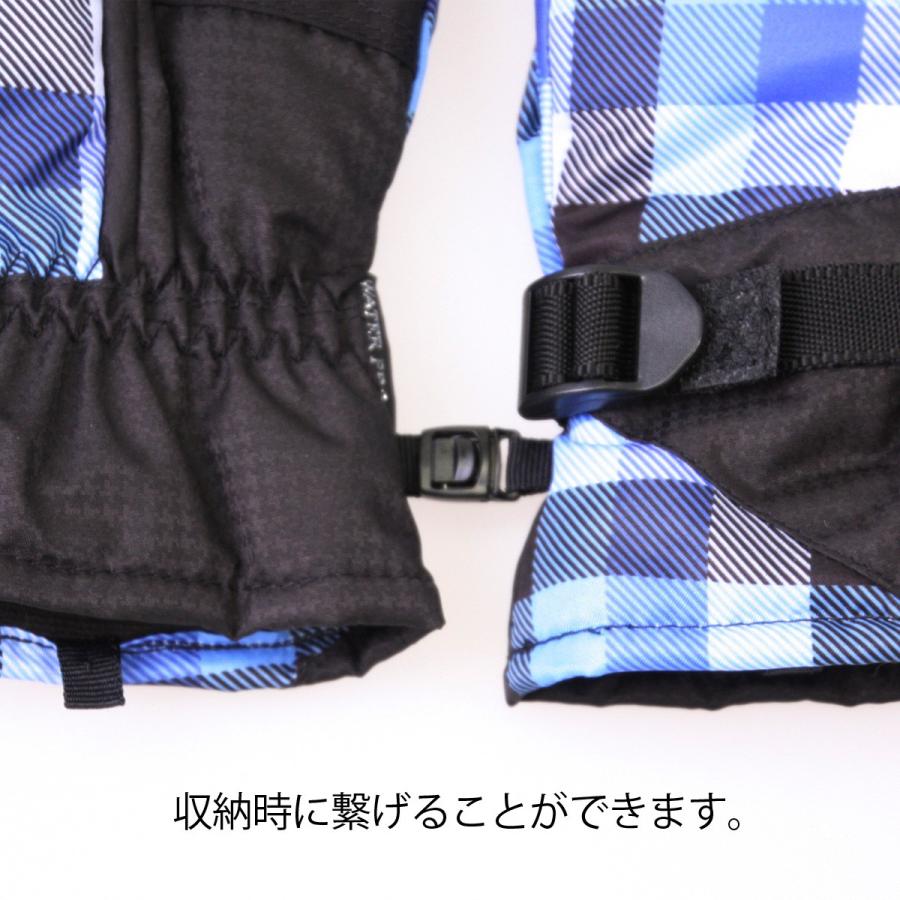 防水 スキー手袋 ジュニア 五本指 スキーグローブ スノーボード