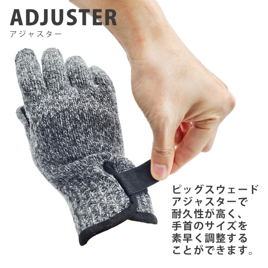 THE BIG MOUNTAIN メンズ ニット 手袋 Thinsulate アウトドア