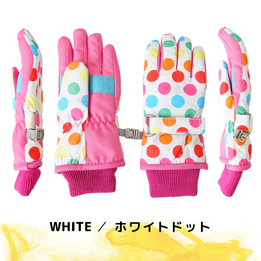 防水 スキー手袋 キッズ 五本指 グローブ スノーボード 子供 防寒