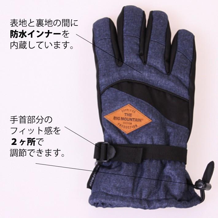 防水 スキー手袋 メンズ 五本指 スキーグローブ スノーボード スノボ