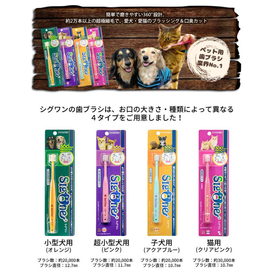 即日出荷 ペット用 歯ブラシ シグワン360 ハブラシ 小型犬用 超小型犬用 子犬用 猫用 Vivatec v 補聴器専門店 快聴生活 通販 Yahoo ショッピング