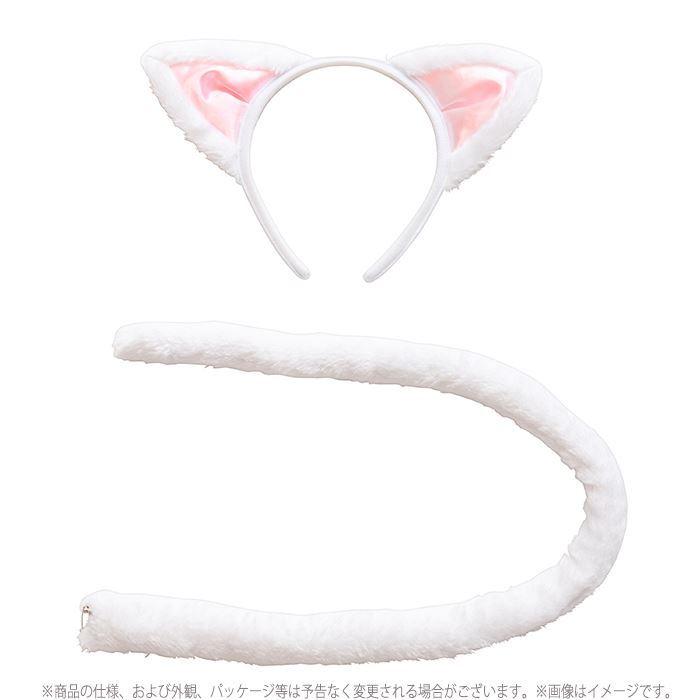 特別セーフ けもみみしっぽセット 白ねこ ねこ耳とシッポのセット ねこ ネコ 猫 にゃんこ ねこみみ コスプレ 仮装 変装 かわいい 人気 クリアストーン Shipsctc Org