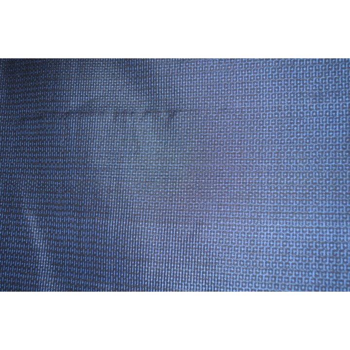 大幅値下げ【美品】⑫大島紬の男性用着物（紺）・絹１００％ リサイクル着物】男物 正絹 身丈88.5cm 裄丈67cm 大島紬 緯総絣 羽織