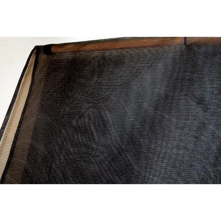 拾10400RM 化繊紗絽 男十徳羽織 裄72丈73К筒袖型の羽織 黒無地 新品