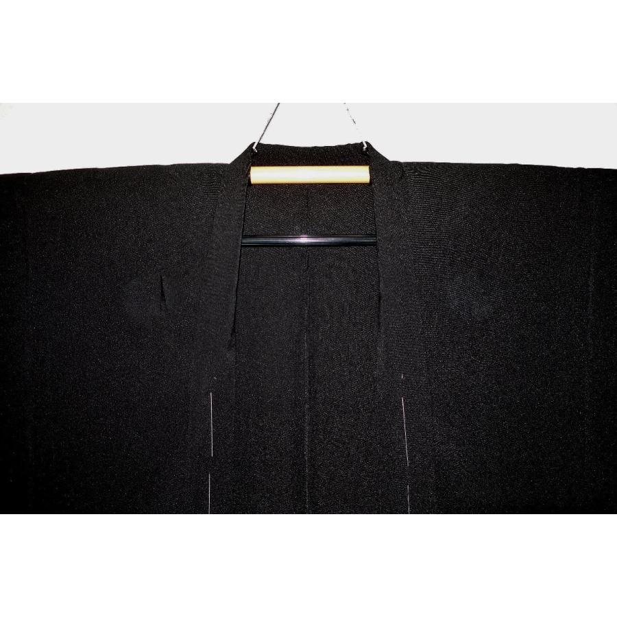 【即出荷】 化繊平織上布 男の「いつもの羽織」黒無地(４サイズ・M、L、LL、3L) 洗える単衣の羽織です 新企画 羽織