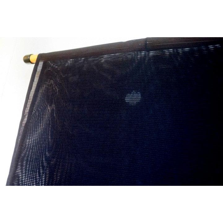 【夏の洗える絽】本格染め抜き紋仕上げ【女性用クイーンサイズ】洗える黒紋付の駒絽単衣 袴用 裄69丈109К新品 弓道・能楽・武道家向 拾の画像