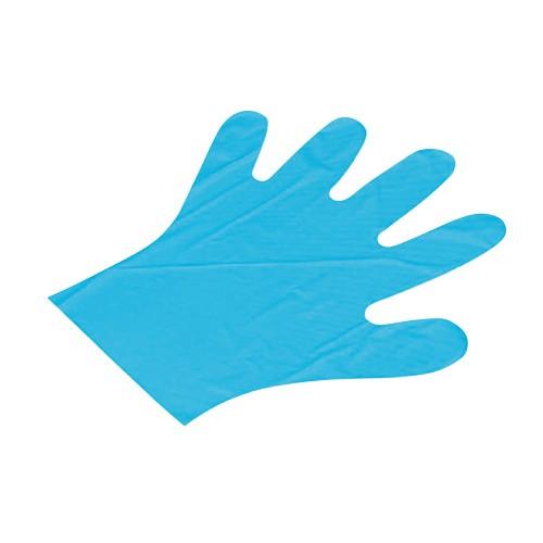 N330 ポリ手袋 BLUE (M)