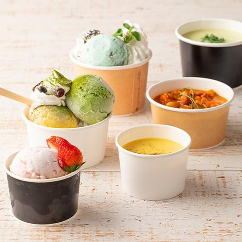 12オンス アイス\u0026スープカップ (クラフト風) (PLAラミ) 500入【02620】_5