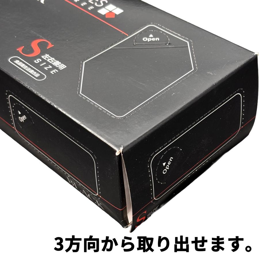 期間限定] ニトリル手袋 黒 S 100枚 薄手 左右兼用 ニトリルゴム手袋