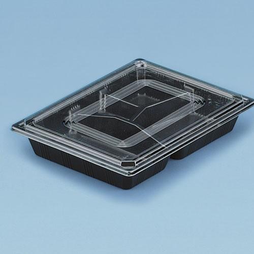 KS-28B(黒)透明フタ付 | 幕の内弁当 600入